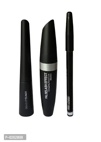 Eye Makeup Combo (pack of eyeliner+kajal+mascara)-thumb0