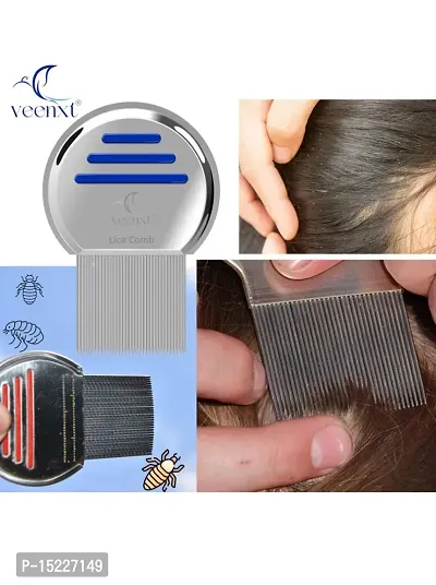 Premium Lice Comb With Steel Teeth Removes Lice Nits Nit Free Hair V Comb Hair Care Others-thumb4
