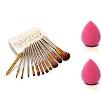 Krishna Naked Brushes with 2pcs Blender Puff-thumb3