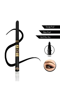 5in1 Lipstick, Kajal with 36H Black Eyeliner waterproof-thumb1