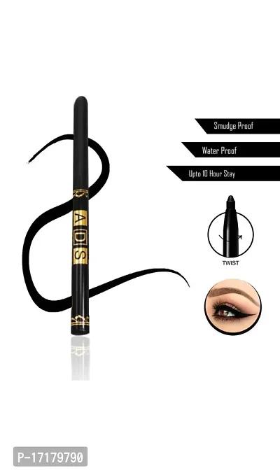 5in1 Lipstick, Kajal with 36H Black Eyeliner waterproof-thumb2