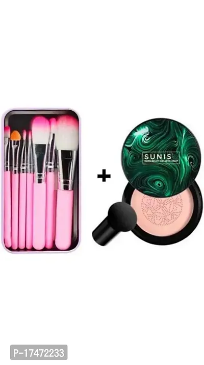 Sunisa Foundation with 7pcs Makeup Hello Kitty Brushes-thumb0