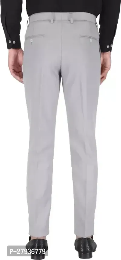 Stylish Cotton Blend Formal Trousers For Men-thumb5