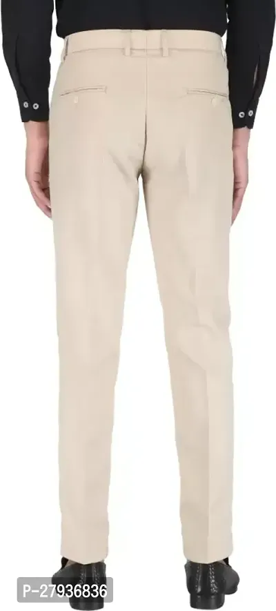 Stylish Cotton Blend Formal Trousers For Men-thumb5