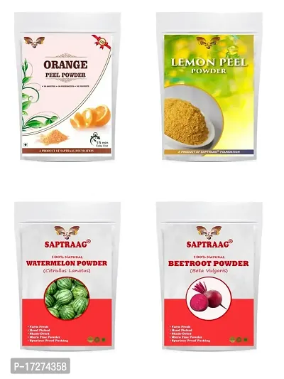 Saptraag's Orange Powder + Lemon Powder +Watermelon Powder + Beetroot Powder 100g*4