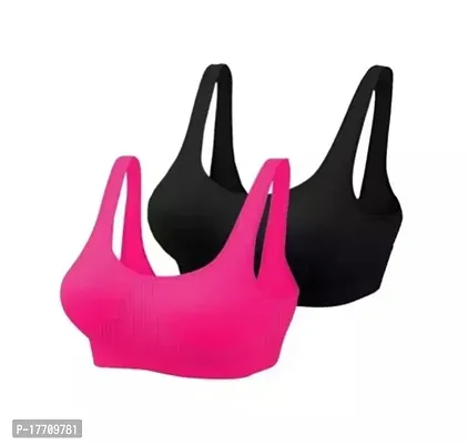 Stylish Women Cotton Non-Padded Bras Pack of 2