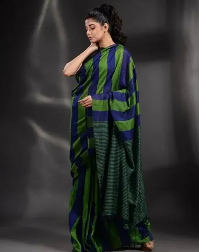 New In Cotton Silk Saree with Blouse piece 