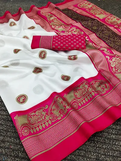 Beautiful Art Silk Jacquard Saree For Women