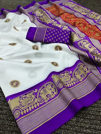 Beautiful Art Silk Jacquard Saree For Women