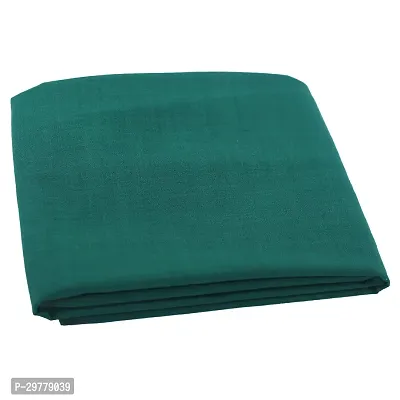 Stylish Green Polycotton Solid Shirt Fabric For Men