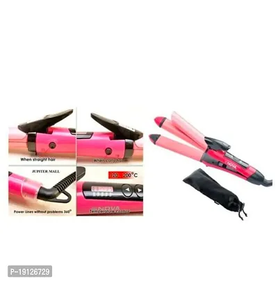 NHC-2009 2 in 1 Nova Hair Straightener Plus Curler Machine for Women (Pink) NHC-2009 Hair Straightener  (Pink)-thumb4