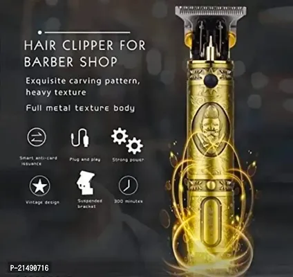 Professional T99 Golden trimmer ,clipper shaver ,Beard Hair Trimmer M3 Trimmer 90 min Runtime 3 Length Settings (Rose Gold)-thumb0