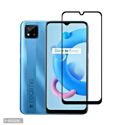 Premium 11D Tempered Glass for Realme C15 Screen Guard Full HD Quality Edge to Edge Coverage-thumb0