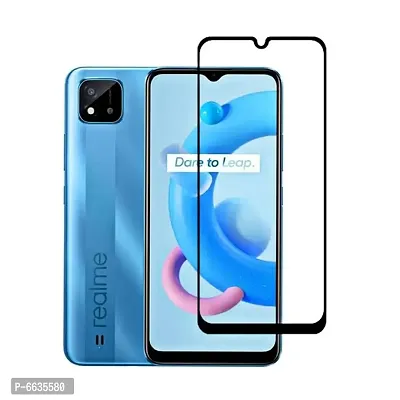 Premium 11D Tempered Glass for Realme C3 Screen Guard Full HD Quality Edge to Edge Coverage-thumb0