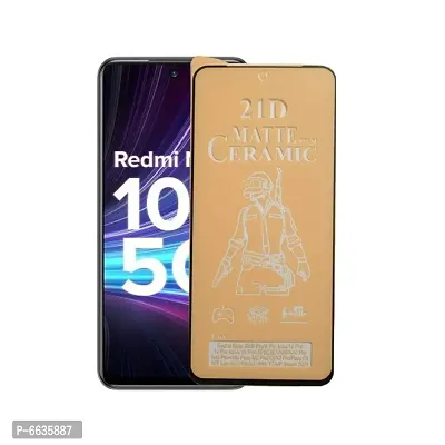 Edge To Edge Screen Guard for Redmi Note 10 T (21D Matte Ceramic)