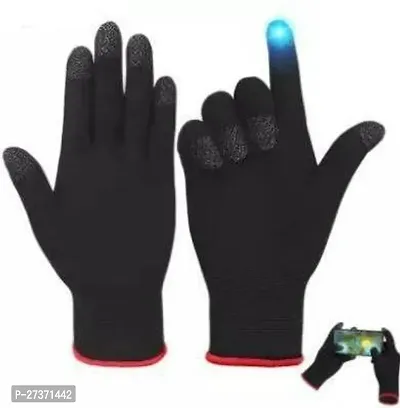 Universal PUBG  Free Fire Game Pro Player Full Hand Gloves Gloves, Anti-Sweat Breathable, Touch Finger for Highly Gloves Sensitive Nano-Silver Fiber-thumb0