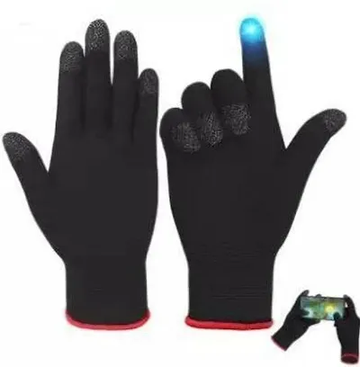 Universal PUBG  Free Fire Game Pro Player Full Hand Gloves Gloves, Anti-Sweat Breathable, Touch Finger for Highly Gloves Sensitive Nano-Silver Fiber