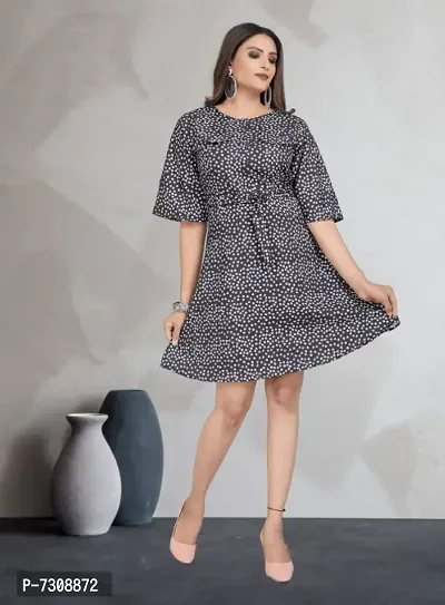 Women Stylish Heavy Crepe Dress