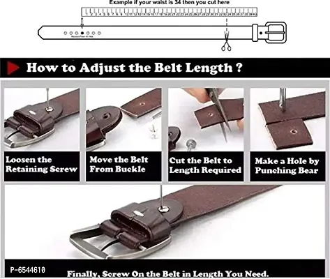 CANYON Belts for Women Metal Ladies Stylish Brown Color Adjustable Pin Buckle belt (Golden Buckle)-thumb4