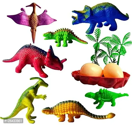 Jungle Dinosaur Animal Toys For Kids Play Safely Toys 12Pcs-thumb0