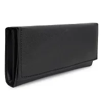 Women Evening/Party, Travel, Ethnic, Casual, Trendy, Formal Grey Artificial Leather Wallet-thumb2