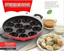 Essential Aluminium Non Stick Pack Of 1 Appam Maker With Handle Lid-thumb3