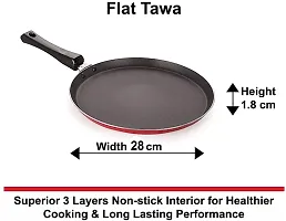 Essential Aluminium Non Stick Pack Of One Pooja Bahurani Non-Stick Tawa 28 Cm-thumb3