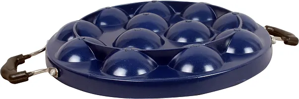 Essential Aluminium Non Stick Pack Of 1 Blue Appam Maker With Lid-thumb1