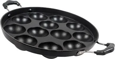 Essential Aluminium Non Stick Pack Of Black Appam Patra (Pack Of 1)-thumb2