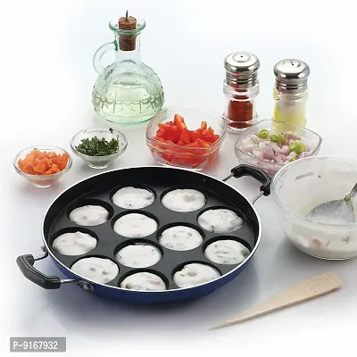 Essential Aluminium Non Stick Pack Of 1 Appam Patra With Lid-thumb3