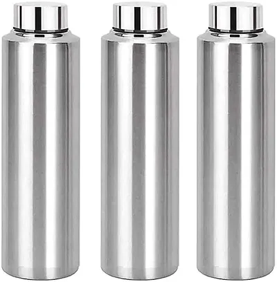 ATROCK 1000ml Stainless Steel Water Bottle, Fridge Water Bottle Set 1Litre (3)