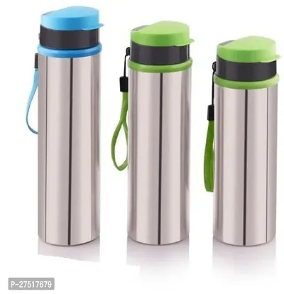 Flip Top Cap  Steel Bottle_pack of 3-thumb0