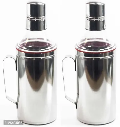 Useful Stainless Steel Oil Dispenser For Kitchen Pack Of 2-thumb0