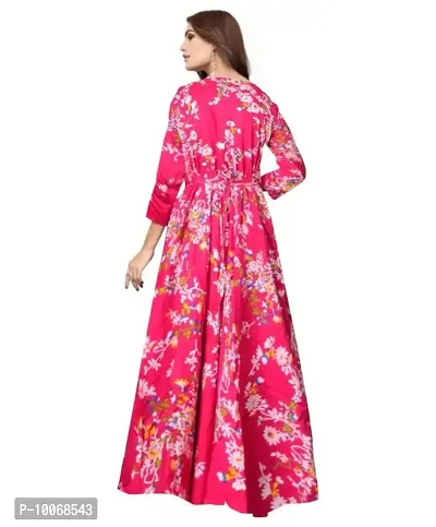 Stylish Rayon Printed Kurta For Women-thumb2