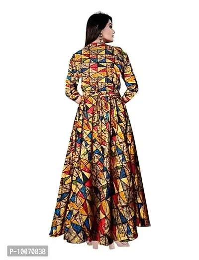 Stylish Rayon Self Design Gown For Women-thumb2