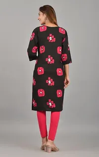 Stylish Rayon Printed Kurta For Women-thumb1