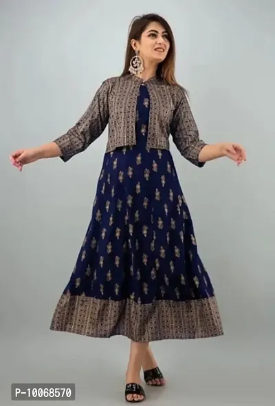 Stylish Rayon Printed Kurta For Women