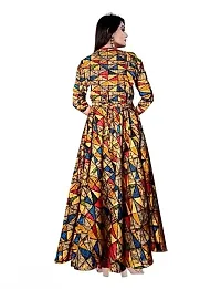 Stylish Rayon Printed Kurta For Women-thumb1