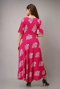 Stylish Rayon Printed Gown For Women-thumb1