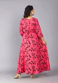 Stylish Rayon Printed Gown For Women-thumb1