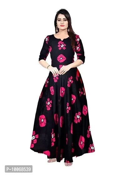 Stylish Rayon Printed Kurta For Women-thumb0