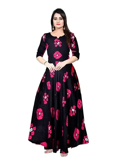 Stylish Rayon Anarkali Printed Kurti