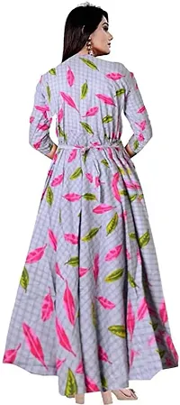 Stylish Rayon Printed Gown For Women-thumb1