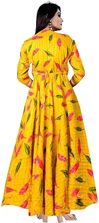 Stylish Rayon Printed Gown For Women-thumb1