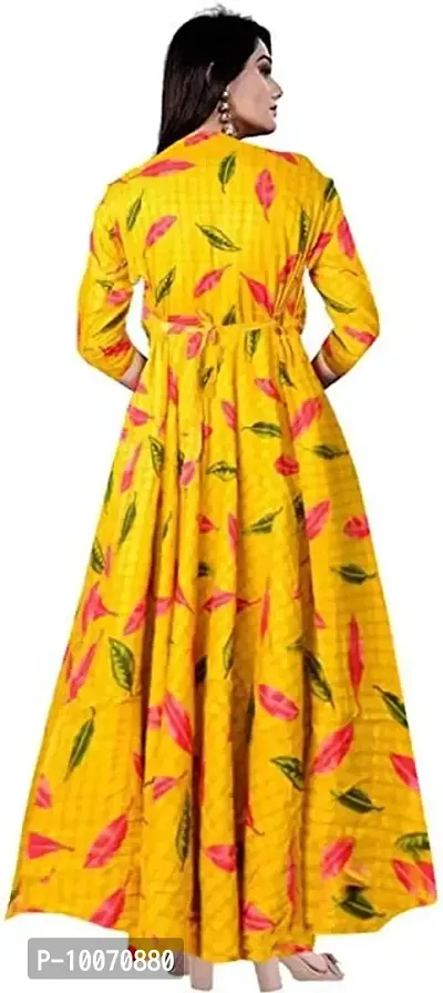 Stylish Rayon Printed Gown For Women-thumb2