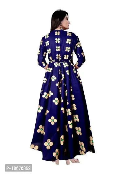 Stylish Rayon Printed Gown For Women-thumb2