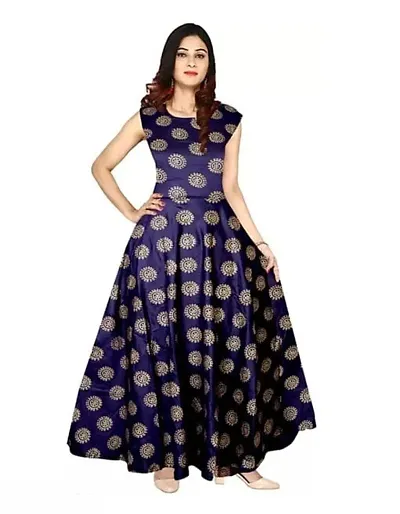 Stylish Rayon Print Anarkali Long Kurti