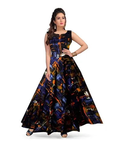 Women Rayon Printed Anarkali Kurta