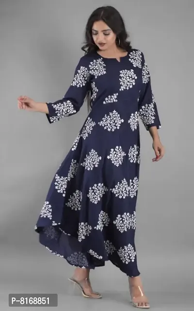 Stylish Printed Kurta For Women-thumb0