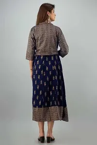 Stylish Fancy Rayon Ethnic Gowns Kurti For Women-thumb1